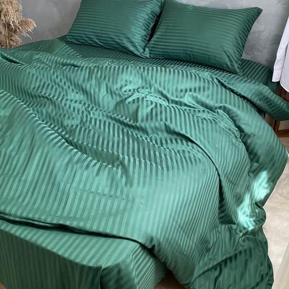 Satin Bedding Set | Soft Luxury Duvet Cover + Sheets + Pillowcases | Twin, Full, Queen Sizes | Gift for Home | Handmade in Ukraine