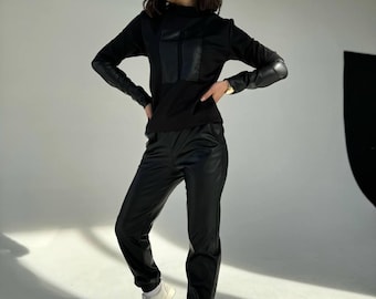 Traje deportivo para mujer, traje deportivo resistente, traje deportivo informal, chándal.