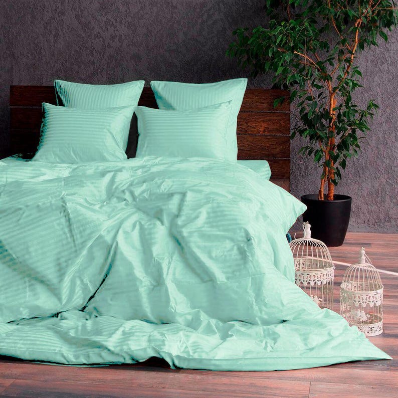Satin Bedding Set | Soft Luxury Duvet Cover + Sheets + Pillowcases | Twin, Full, Queen Sizes | Gift for Home | Handmade in Ukraine image 4