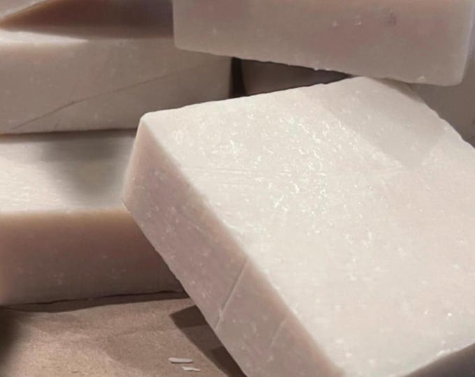 Featured listing image: Raw Goat Milk Soap |Straight From The Farm | High Butterfat Content | Vitamins A Through E | Mineral Rich | Soothe & Repair | Large | 5oz