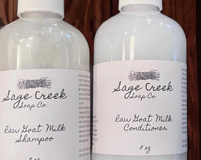 Featured listing image: Farm Fresh Goat Milk Shampoo | Conditioner | Organic | Made Fresh To Order | Farm To Table Ingredients | High Butterfat Milk Content