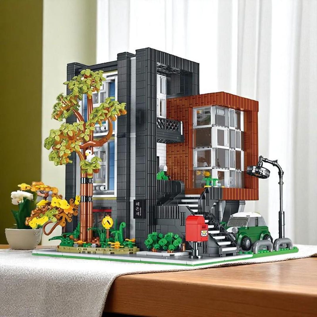 Hobby Build Kit Modern Villa DIY Model Kit – Architecture Building Set for Kids & Hobby ...