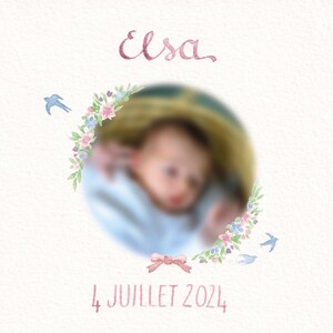 Faire-part de Naissance personnalisé