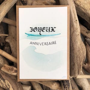 Carte d'anniversaire personnalisée