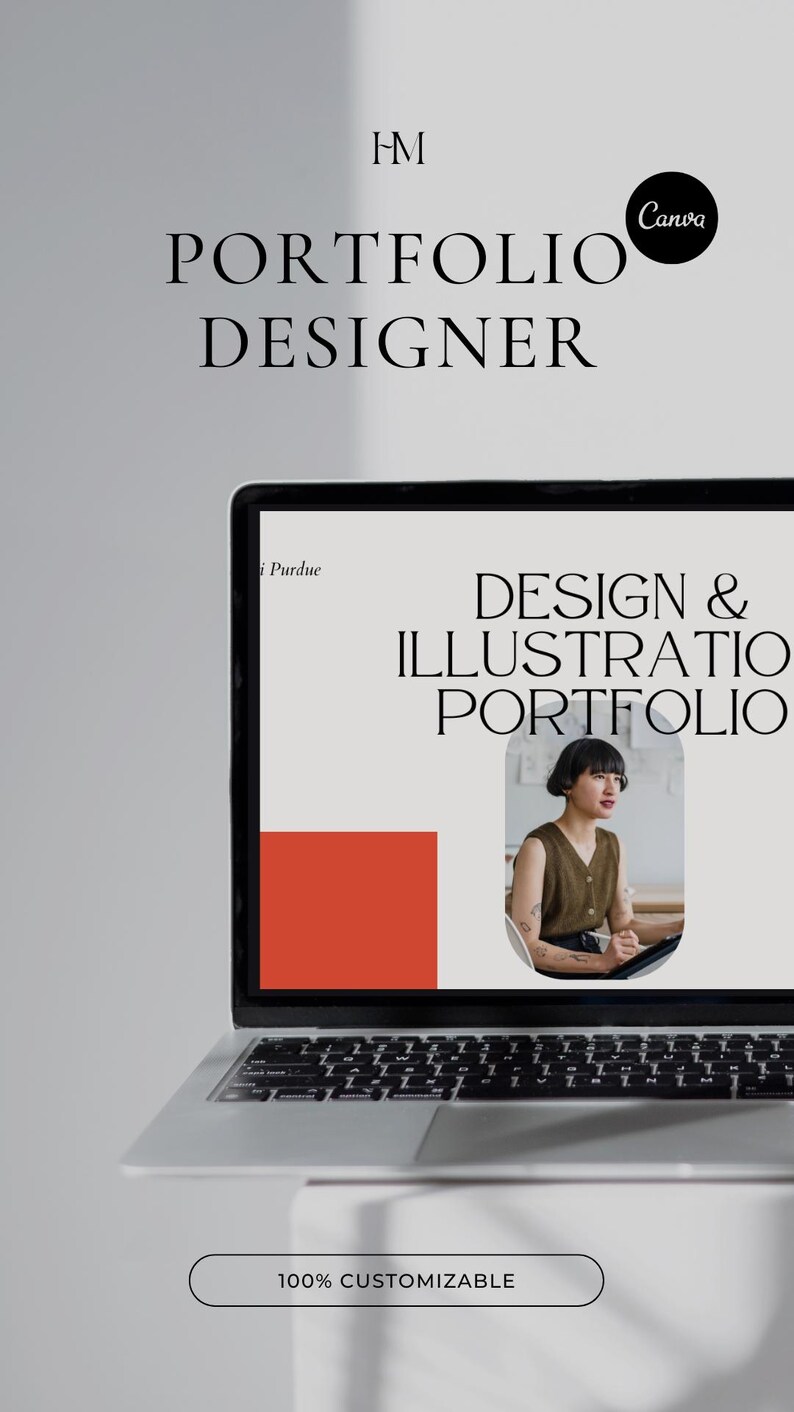 Illustrator & Designer Portfolio Website Template, Canva Template ...