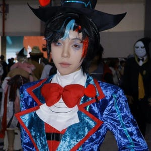 Hotel Hazbin Vox Leader of the Vees Cosplay Costume,  Vox cosplay