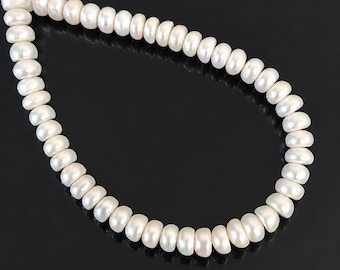 Freshwater Pearl Beads no modification - 9-10mm Half Round Beads, Jewellery Making