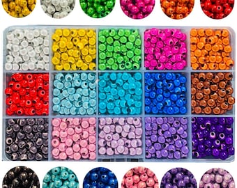 6mm 3D Illusion Acrylic Miracle Beads, a box of 1200pcs, for Jewellery Making, Craft Projects
