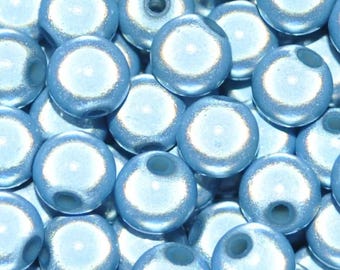 4-12 mm Silver Blue Illusion Miracle Acrylic beads for DIY Handcraft or Jewellery Making