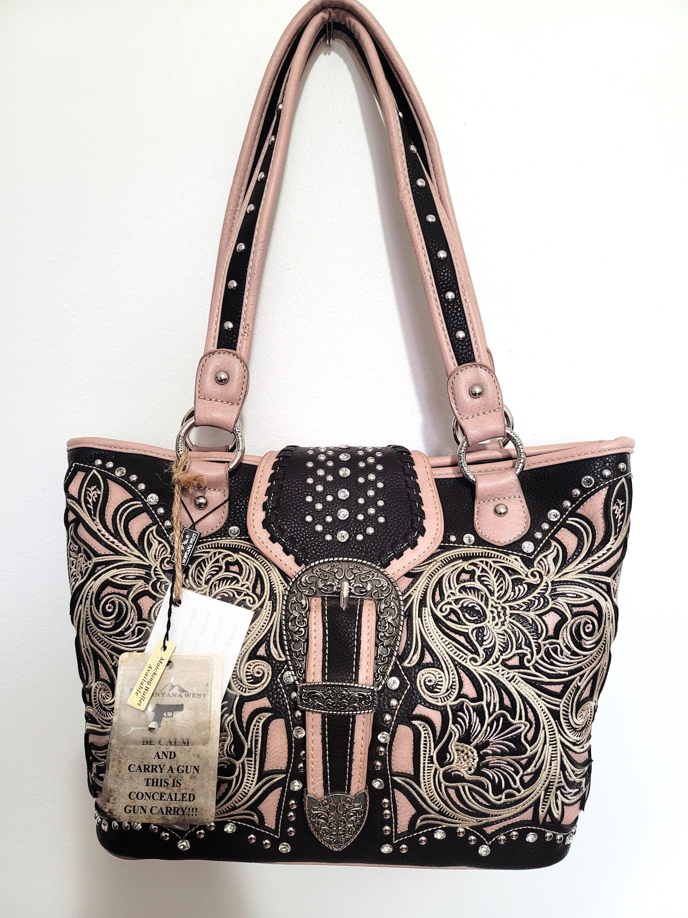 Western Embellished Montana West Handbag and Matching Purse McBling Rodeo Queen Western Purses With Matching Wallet, American Bling, Montana  main image 3