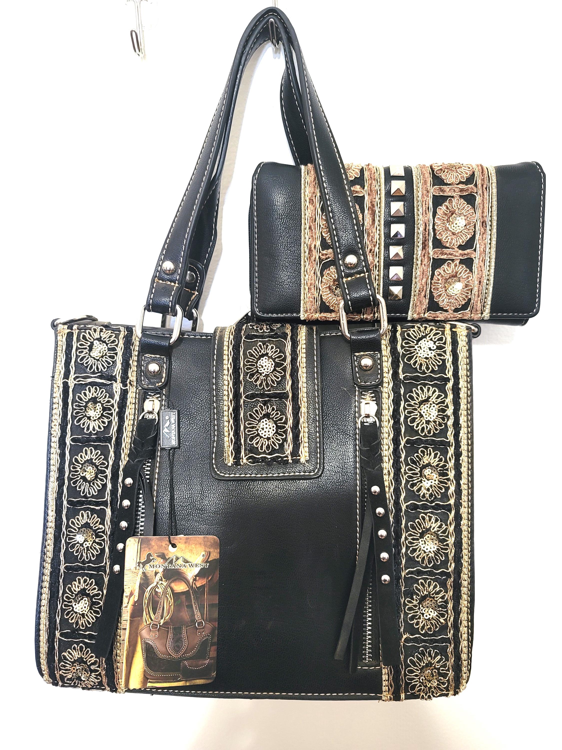 Western Embellished Montana West Handbag and Matching Purse McBling Rodeo Queen Western Purses With Matching Wallet, American Bling, Montana  main image 4