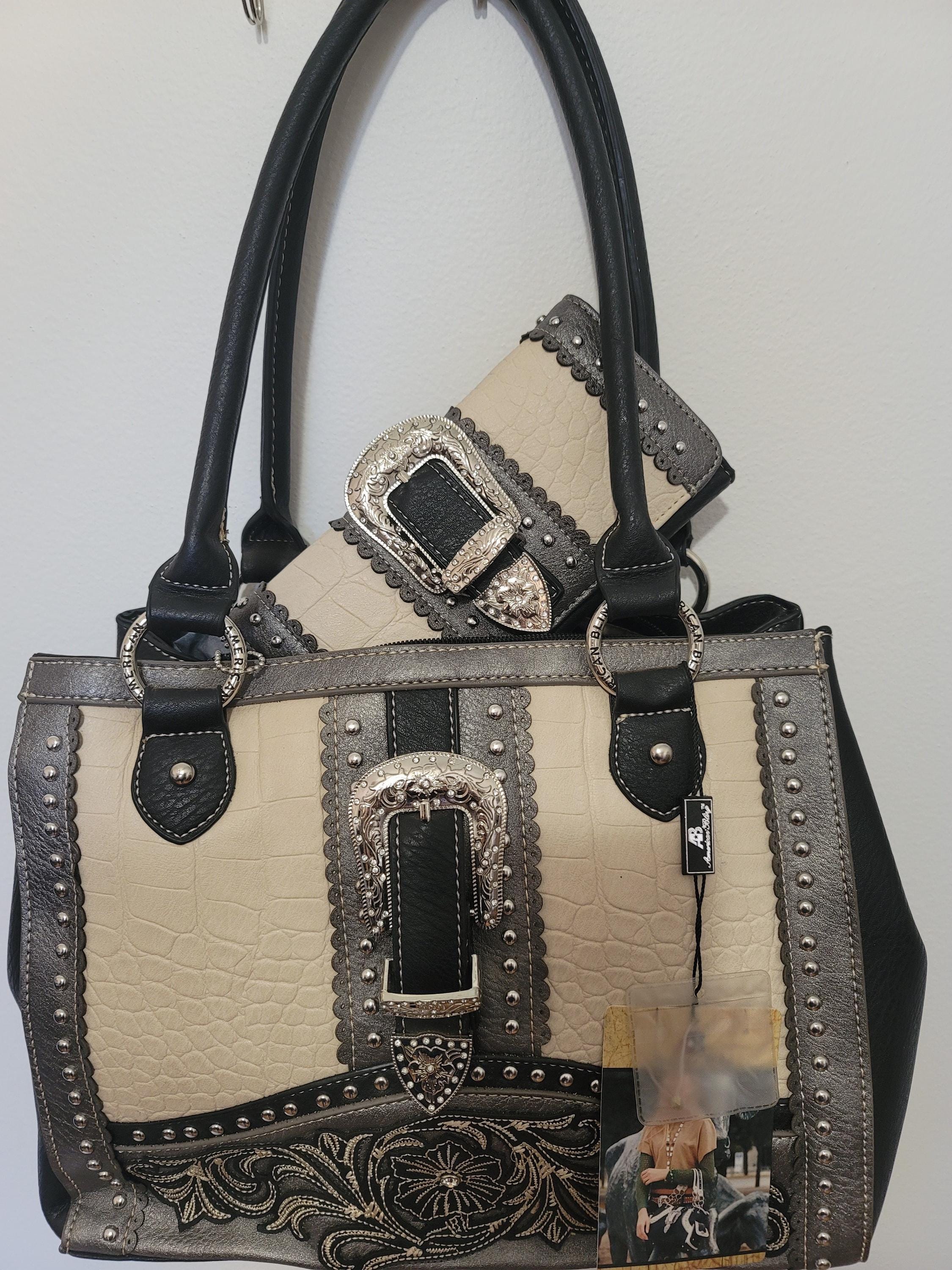 Western Embellished Montana West Handbag and Matching Purse McBling Rodeo Queen Western Purses With Matching Wallet, American Bling, Montana  main image 2