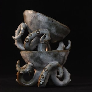 Octopus Tentacles Ceramic Cup— Cthulhu × Magic × Tentacle Base Design