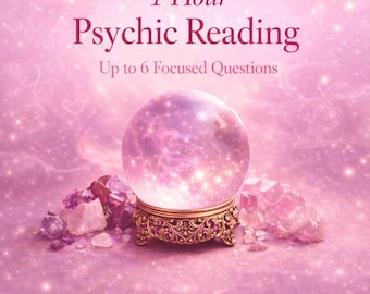 1 Hour Psychic Reading, Live Psychic Reading, Zoom Video Psychic Reading