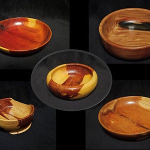 Handcrafted Eastern Red Cedar Bowls of varying size– Natural Rustic Elegance