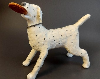 Original Handmade Dalmatian Dog Sculpture