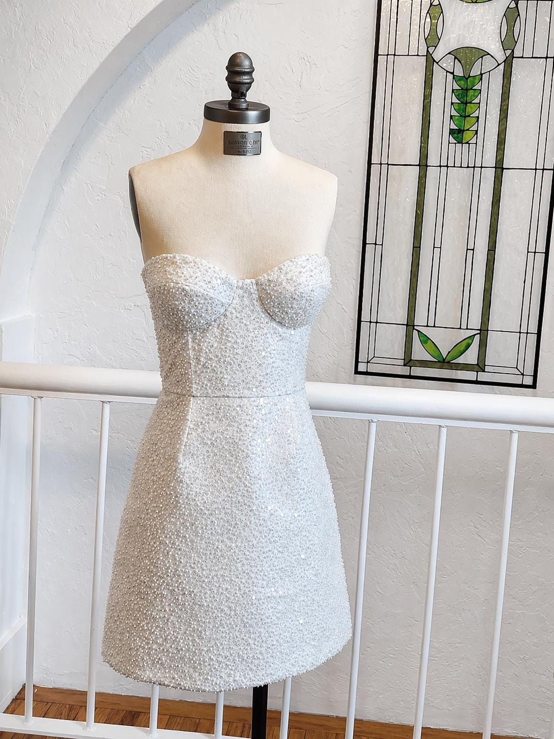 Beaded Short Reception Dress - Etsy Beaded Short Reception Dress - Etsy