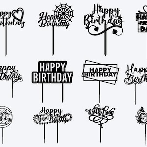 Cake Topper SVG Bundle | Wedding & Birthday Cake Decorations | Cricut and Laser Cut Files | Baby Shower, Circle Frames, Monogram SVG