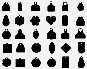 Tag SVG Bundle, Label Cut Files (Digital Download)