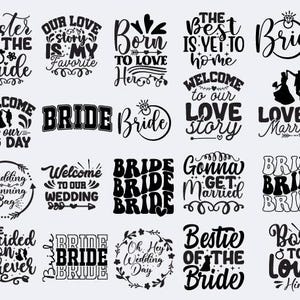 Bride SVG, Wedding SVG file, Bride svg, dxf and png instant download, Bride squad SVG, Bride Tribe svg, Team Bride svg, Wedding svg, Bride