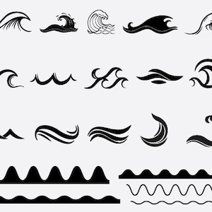 WAVE SVG, Wave Bundle Svg, Wave Cut Files , Wave Clipart , Wave Cricut, Ocean Waves