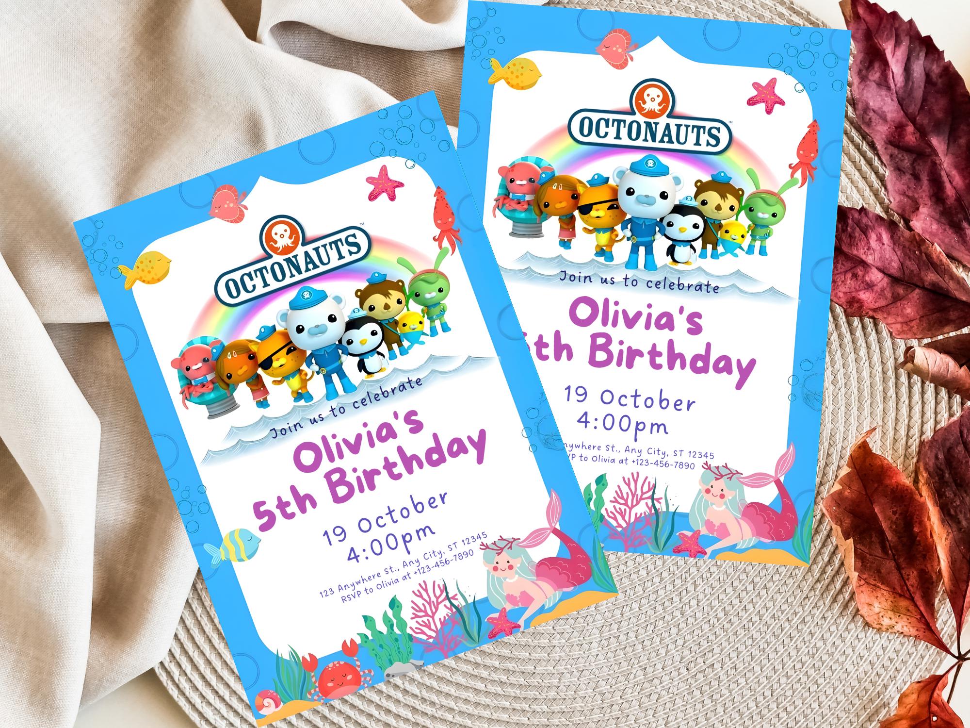 Editable Octonauts Birthday Invitation Template (digital) - Etsy