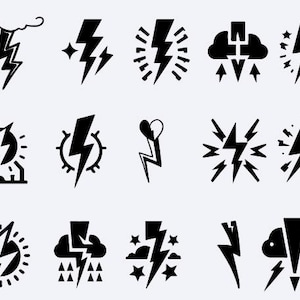 Lightning svg Bundle, Lightning Bolt svg, Flash svg, Lightning Clipart, eps, svg, dxf, png, jpg