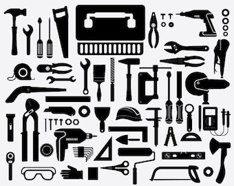 Tools SVG Bundle, Handyman, Carpenter, Garage Decor (Digital Download)