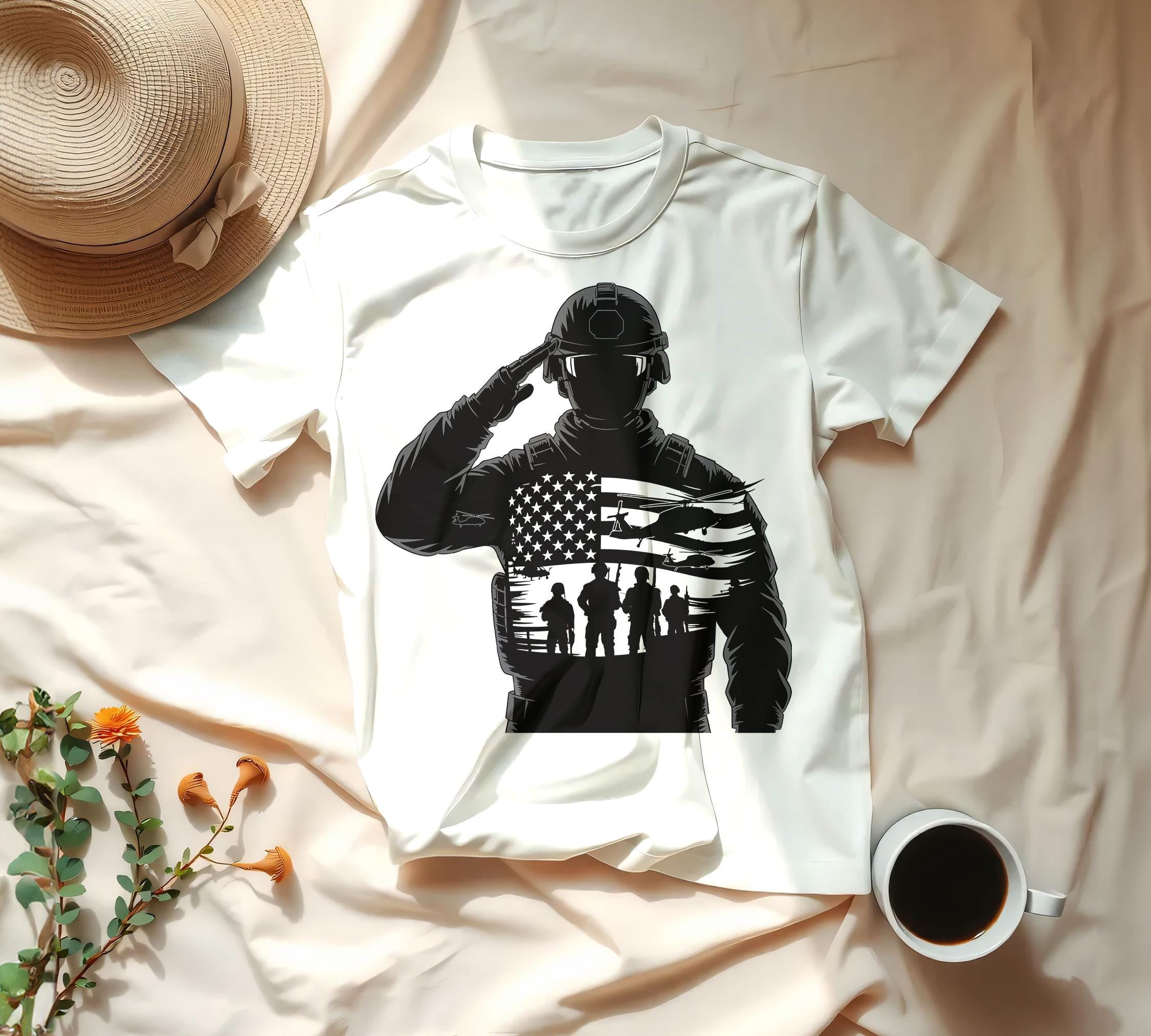 US Soldier SVG, Veteran Soldier Png Svg Bundle, American Military ...