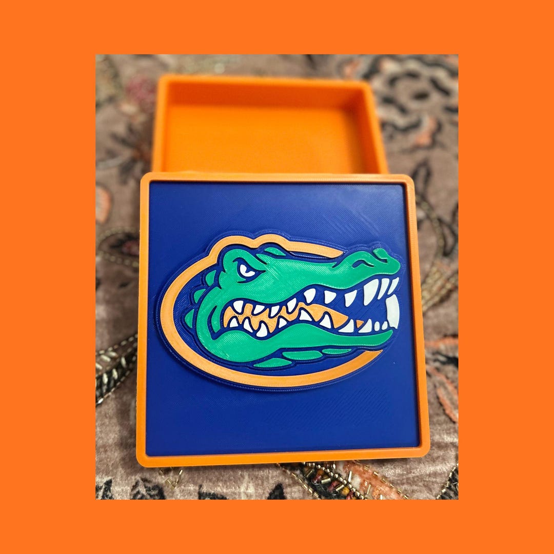 Florida Gators 3D Printed Storage Box | Desk Organizer - Etsy