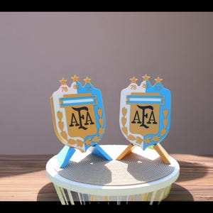 Argentina Soccer Team 3D Plaque: World Cup Trophy Wall Decor
