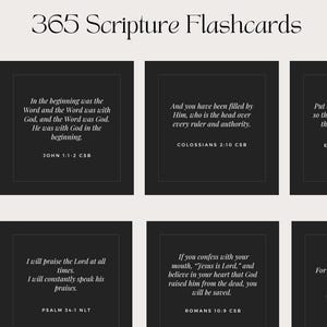 365 Cartões de Versículos Bíblicos para Imprimir | Flashcards de Escrituras para Crescimento Espiritual