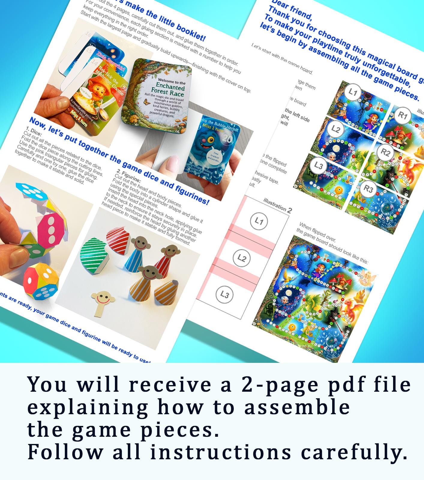 Printable Fairy Board Game for Kids – DIY Magical Forest Adventure ...
