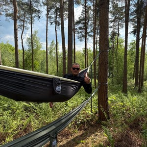 Double Camping Hammock: Lightweight, Breathable with Tree Straps