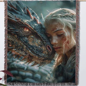 Abraxos Manon Woven Tapestry Blanket | TOG | Dark Academia & Literary Fandom Gift Decor | Booktok Kingdom of Ash Gift | Maas Blanket