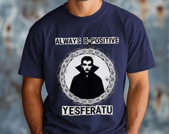 Yesferatu Comfort Colors Horror Movie Shirt Funny Vampire Nosferatu Tee Gothic Cinema Shirt for Classic Movie Fans