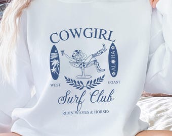 Bluza Cowgirl Surf Club, sweter w stylu nadmorskim