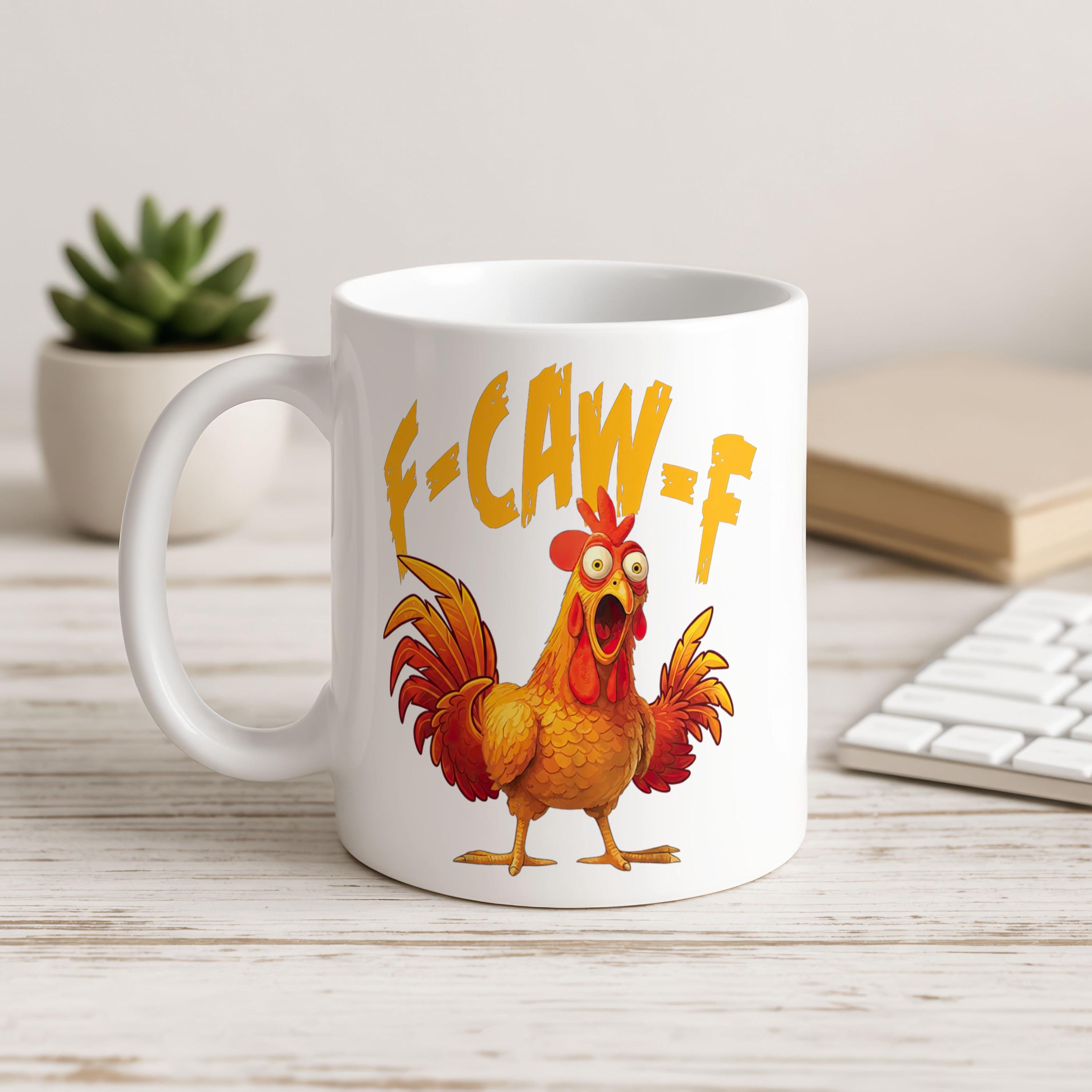 Lustige Hühner Kaffeetasse 11oz - Bauernhaus Design Keramikbecher