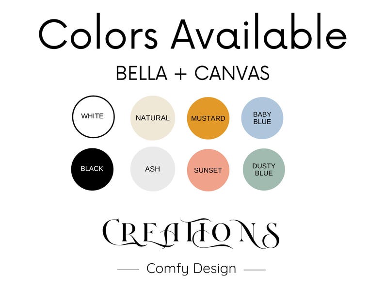 the colors available for the color wheel