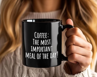 Taza de café divertida, regalo sarcástico para amantes del café, humor de oficina.