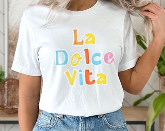 La Dolce Vita T-Shirt, Retro Italia, Amalfi Coast Tee