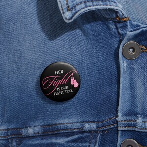 Breast Cancer Awareness Pin,  Support Fight Against Breast Cancer | Breast Cancer Awareness Buttons, Gift for Fighters, [...]
