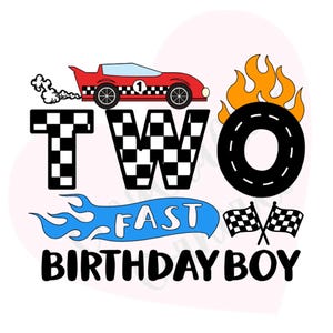 2nd Birthday SVG, Race Car, 2nd Birthday, 2nd Birthday Race Car, Racing Birthday, 2 Year Old, 2nd Birthday Race Car SVG, Birthday svg, PNG