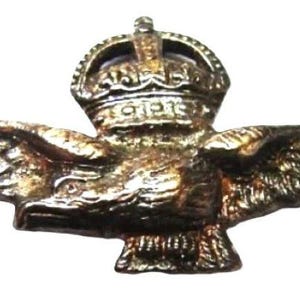 GBイギリス軍/英軍＊ＲＡＦ/空軍＊９Ｋ金製パイロットＷＩＮＧブローチ（実物） 英ミリタリーピンバッジ【空軍=RAF Cut-Out】Tradition 90043