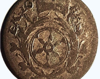 SILVER, Nice Grade ,1773 GERMAN States – ERFURT City, Archbishopric of Mainz, Emerich Joseph, 1/48 Thaler Authentic Silver Billon Coin