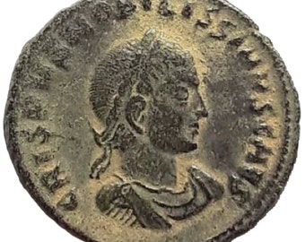 ANCIENT ROMAN CRISPUS Authentic ancient roman of Crispus 317-326 A.d. rare variant of bronze follis Coin