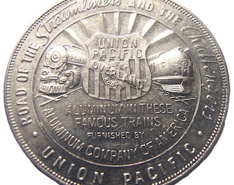 1939 UNION PACIFIC MOVIE, Cecil B. De Mille’s Motion Picture Union Pacific So Called Dollar Scarce Depression Era Token