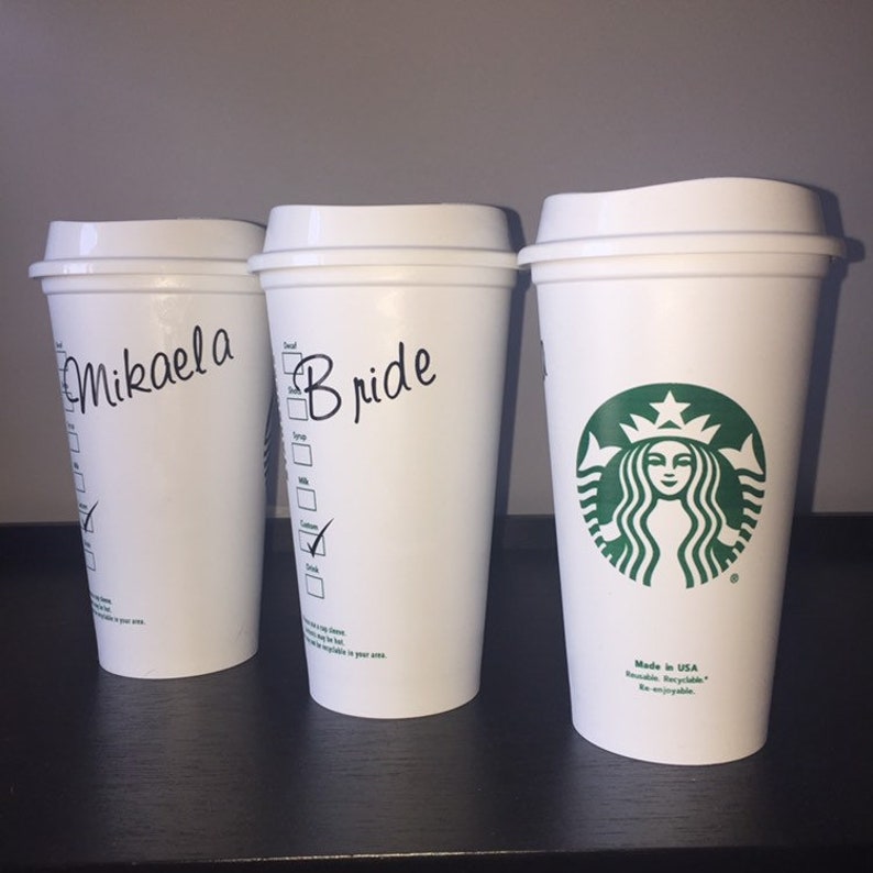 Starbucks Cup Bridesmaid Gift Personalized Starbucks Reusable Tumbler STARBUCKS TUMBLER