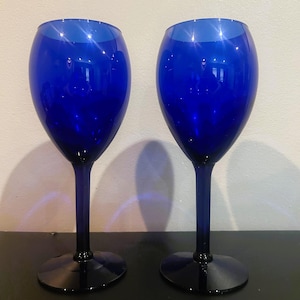 Cobalt Blue Wine Glasses