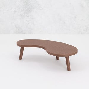 Mini Mid-Century Bean Coffee Table – 1:12 Scale Replica